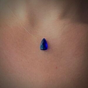 Blue Quartz Illusion Necklace